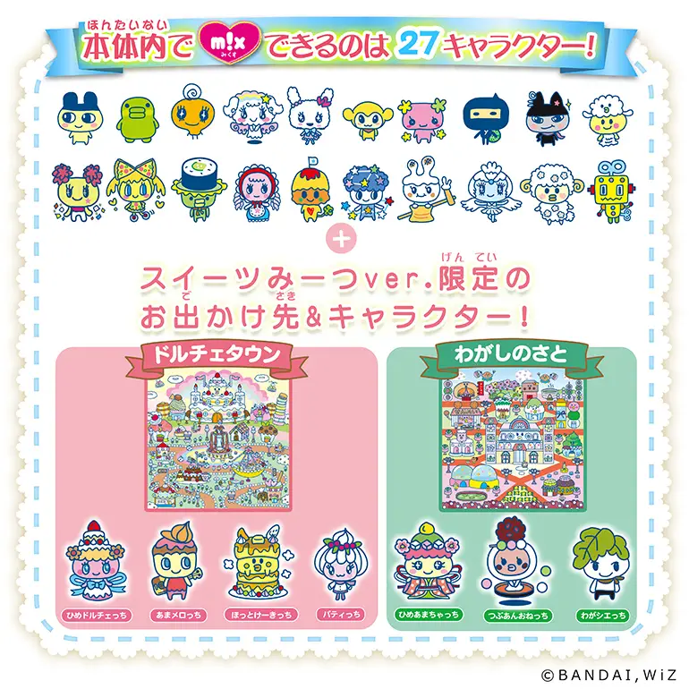 Tamagotchi Meets "Sweets Meets" Version Officially Revealed vPet Paradise